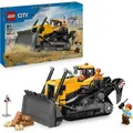 LEGO City Gelber Bulldozer Set – Spielzeugbaustelle, Bau- und Spielset  – wirklichkeitsgetreue Baumaschine mit Fahrer und 2 Bauarbeitern – Ge... - Bunt