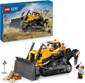 LEGO City Gelber Bulldozer Set – Spielzeug Baustelle, BAU- und Spielset (60466)