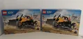 LEGO City 2x 60466 Gelber Bulldozer Neu