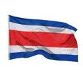 PHENO FLAGS Flagge Costa Rica Flagge 90 x 150 cm Kostarika Fahne Nationalflagge (Hissflagge für Fahnenmast), Inkl. 2 Messing Ösen