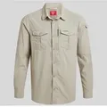 Craghoppers Herren NosiLife Adventure III Langarmhemd - M - Parchment