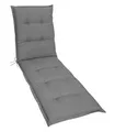Gardissimo Liegenauflage Premium Grau, Auflage für Gartenliege Polster Sonnenliege Strandliege Made in EU mit Eckbändern & Einstellband, 195 x 60 x 8 cm, Baumwollmischgewebe, Schaumfüllung