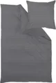 Curt Bauer Mako-Brokat-Satin Bettwäsche-Garnitur Dessin 9033 BENTE Farbe stone-253 Größe 135x200+80x80cm