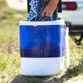 Waschmaschine Tragbar Mw-100 Blau Und Weiß 180w Mestic