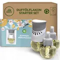 Air Wick Duftstecker – Starter Set mit 3x Nachfüller – Raumduft Sommervergnügen Flieder – 1x Gerät und 3 x 20 ml Öl
