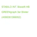 STABILO Bleistifte GREENgraph HB grün 17,5cm 3 Stück Blister (4006381366052)