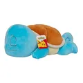 Pokémon PKW0220-45cm Schlafendes Plüsch - Schiggy, offizielles Plüsch