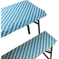 NYVI Bierbankauflagen Set 130x70cm Bayrische Raute