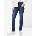 Brax Damen Röhrenjeans Style SHAKIRA USED REGULAR BLUE, denim blau, Gr. 34K