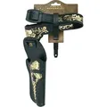 Schrödel 703 4111 - Ideal Westernland - Pistolengürtel 1 Holster (78cm, schwarz mit Goldprägung)