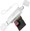 Acer SD Kartenleser, Dual USB 3.0 USB C Stecker Kartenlesegerät, Aluminium OTG A