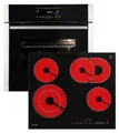 KKT KOLBE | Autarkes Herdset | 60cm Einbaubackofen EB8016ED | 59cm Kochfeld CH5901RL | Katalyse | Drehspieß | Pizzafunktion | Grill | Heißluft | Teleskopauszüge | Automatik-Timer | SET8016CH59RL