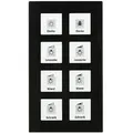 KNX RF+ Funk Glastaster Plus 8-fach mit Aktor, Schwarz