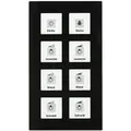 Knx Rf+ Funk Glastaster Plus 8-fach Mit Aktor, Schwarz