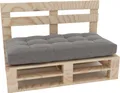 Lermowood Palettenmöbel Mpe Bank 100 x 60 cm Natur | Europaletten Indoor und Outdoor Lounge Gartenmöbel Holz Gartenmöbel Set Lounge Möbel Terrasse Balkon Loft Stil Paletten