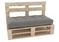 Lermowood Palettenmöbel Mpe Bank 100 x 60 cm Natur | Europaletten Indoor und Outdoor Lounge Gartenmöbel Holz Gartenmöbel Set Lounge Möbel Terrasse Balkon Loft Stil Paletten