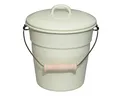 RIESS 0369-006 Bioeimer mit Deckel 20 cm, 3,50 L, Emaille, Classic, Nilgrün P...