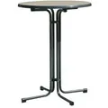 Stehtisch Ø 85x110 Cm, Grau, Klappbar Gestell Aus Stahl In Grau, Tischplatte Aus Sevelit® In Grau