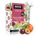 INSTICK Zuckerfreies Instant-Getränk (Pfirsich-Maracuja) - 1 Packung für 12 x 0,5-1 L - Veganes Getränkepulver Kalorienarm & Vitamin C - Instant-Pulver