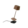Ofelia Pro Corten LED-Tischleuchte, wiederaufladbar und dimmbar