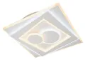 MONDO LED Deckenleuchte STAIRS, 1-flammig, B 53 x T 53 cm, Anpassung der Farbtemperatur, Dimmfunktion, Nachtlichtfunktion, LED fest integriert, Warmweiß, LED Deckenlampe