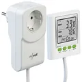 revolt Strommesser: Digitaler Energiekosten-Messer & Strom-Zähler, 2 Tarife, CO2-Anzeige (Energiezähler, Leistungsmessgerät, Energie messen)