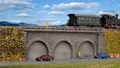 Kibri 37670 - N/Z Gemauerter Bahndamm, eingleisig  - Neu