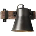 BRILLIANT Wandleuchte "PLOW", 1-flammig, 10 W, BxHxT: 240 x 250 x 170 mm, IP 20 - schwarz