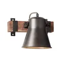 BRILLIANT Lampe Plow Wandspot schwarz stahl 1x A60, E27, 10W, geeignet für Normallampen (nicht enthalten) Kopf schwenkbar