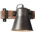 Brilliant - Lampe Plow Wandspot Schwarz Stahl 1x A60, E27, 10w, Geeignet Für Normallampen (nicht Enthalten) Kopf Schwenkbar