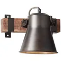 BRILLIANT Lampe Plow Wandspot schwarz stahl | 1x A60, E27, 10W, geeignet für Nor
