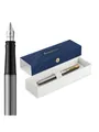 Waterman Impression Stainless Steel G.T. Fountain pen M Blue ink