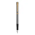 Waterman 2225494 WATERMAN Füllfederhalter IMPRESSION Stainless SteelGT M Blau Ge