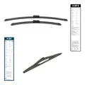 Bosch Set 3 Pinsel Aerotwin (A187s+H353) Geeignet für Alfa Romeo Giulietta 940
