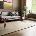 Steffensmeier Gabbeh Teppich Jaipur | 100% Schurwolle | Wohnzimmer | Schlafzimmer | Handtuft | Beige | 90x160 cm