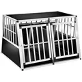 Hundebox Auto Alu XXl Doppel Hundetransportbox Reisebox Trapez Trennwand