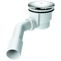 GROHE Ablaufgarnitur 49534, für Duschwanne, Ø 112 mm, Abgang waagerecht, Ablaufleistung 0,7 l/s (42 l/min) nach DIN EN 274, chrom - Silber