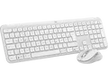 LOGITECH MK950 Signature Slim Combo, Tastatur & Maus Set, kabellos, White