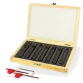 Dema Drehmeißel Drehstahl Set Drehmeißelsatz 7-tlg 12x12 mm für Drehbank 18494