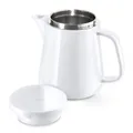 Tchibo Kaffeebereiter, Edelstahl-Permanentfilter, Keramik, Weiß