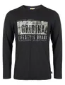 ROADSIGN australia Herren Langarmshirt mit Marken-Print Black, XL