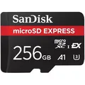 SanDisk Micro-SD-Karte Express, 256GB, bis 210 MB/s, UHS-I U3, SDXC