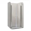 i-flair LIMA Duschtür 88x180 cm Nischentür Klarglas, Verstellbereich 88–92 cm – 6 mm ESG Sicherheitsglas, Nanobeschichtung, Hebe-Senkmechanismus - DTC