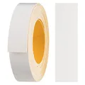 haggiy Melaminkanten-Band selbstklebend 18mm x 5m I Kantenband I Möbelkantenband I Sicherer Halt ohne Bügeln I Kantenumleimer I Furnier für Regalbretter/Holzplatten (Weiß-glanz)