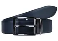 LLOYD 2 in 1 Reversible Belt W95 Gürtel Accessoire Black / Blue Schwarz Blau