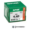 SPAX Universalschrauben T20 Senkkopf WIROX 0191010400403 4 mm x 40 mm, 200 St.