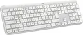 Logitech K950 Slim Wireless Tastatur Deutsch Bluetooth USB Numblock Weiß