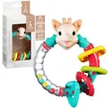 Sophie la Girafe - Blaue Rassel 2-in-1 Rassel + Beißring - Ab 3 Monaten