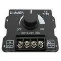 LED PWM Dimmer 12 - 24 Volt DC 30A Metallgehäuse Drehdimmer LED-Streifen Regler