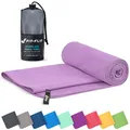 Mikrofaser Handtuch  kompakte Microfaser Handtücher  ideal als Sporthandtuch,...